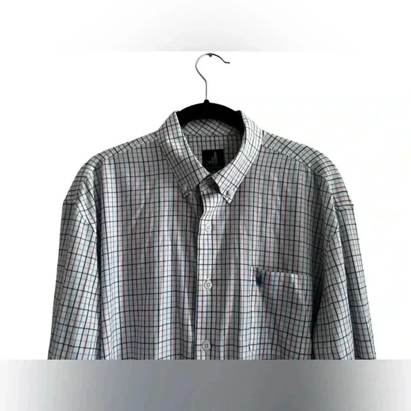 Johnnie O Men’s  Multicolor Plaid Button Down Shirt Size L - Picture 6 of 12